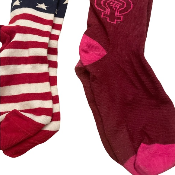 Sock Set Stars & Stripes and We Rise By Lofting Others - Picture 5 of 5